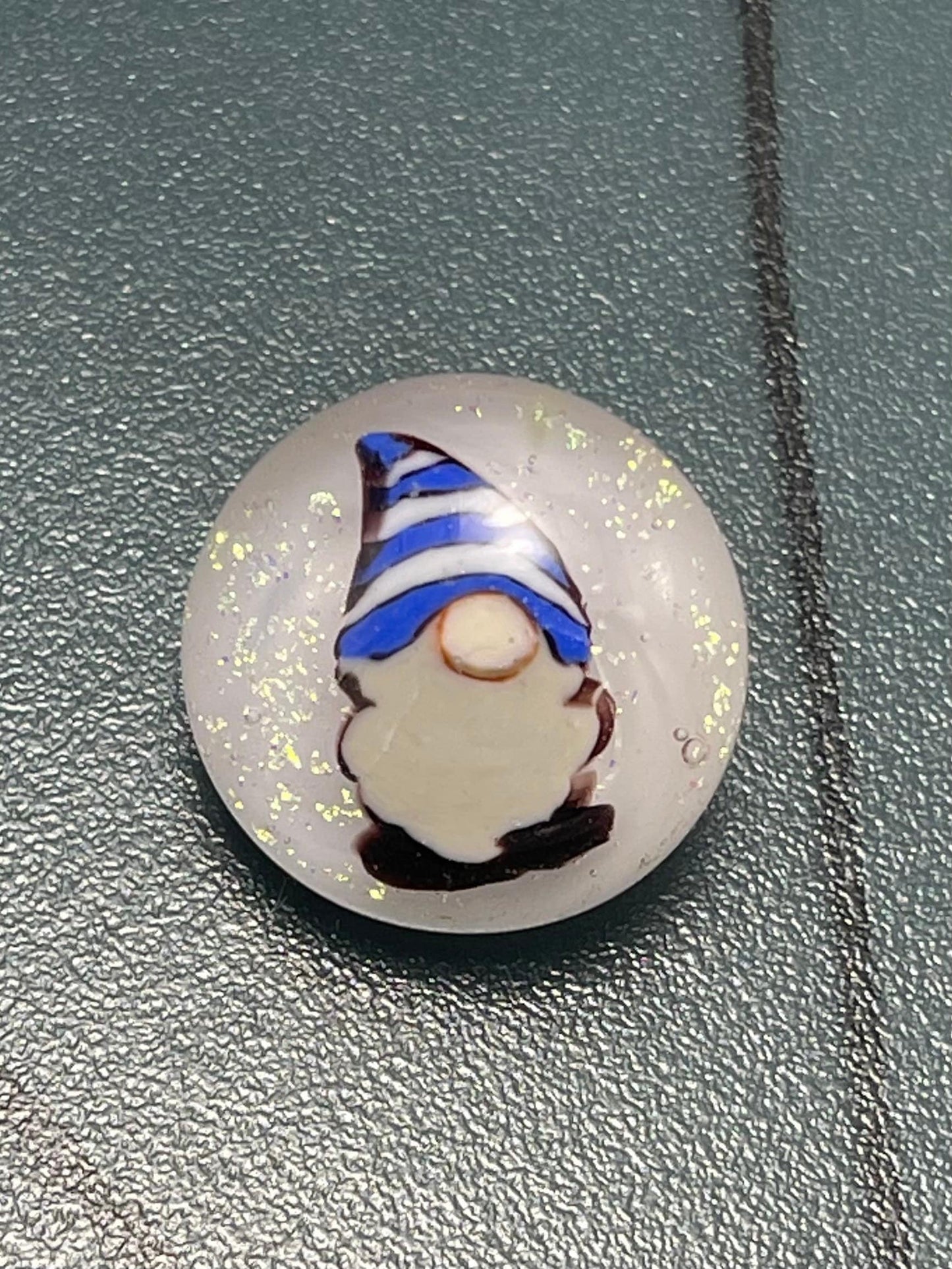 Blue Gnome Button 20mm