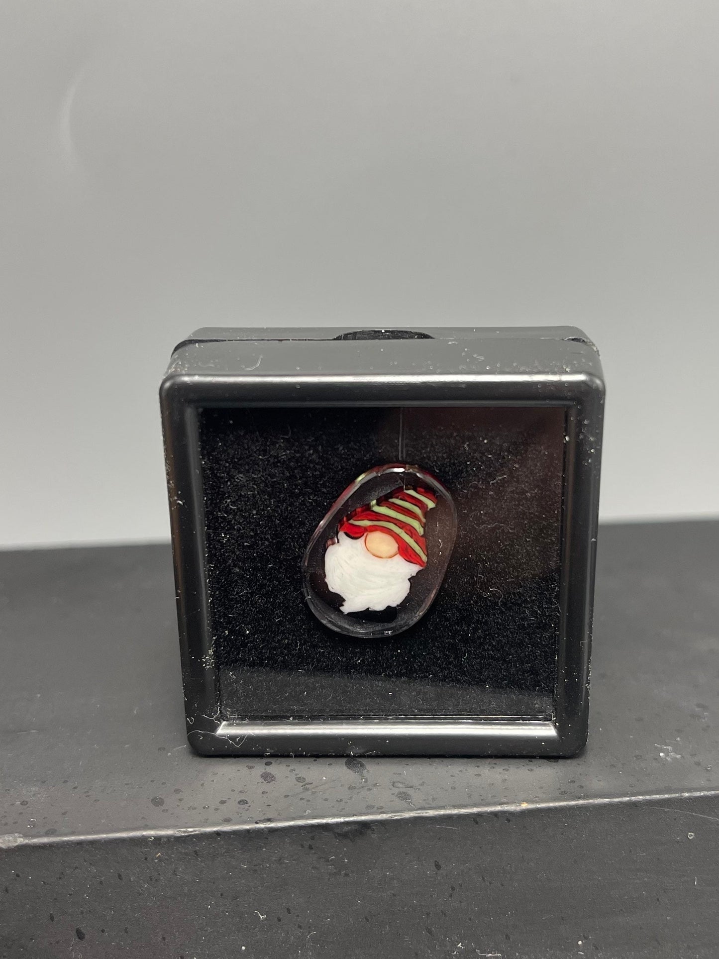 Small Red and Green Gnome murrine collectors slice