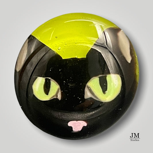 Black Cat Buttons "1
