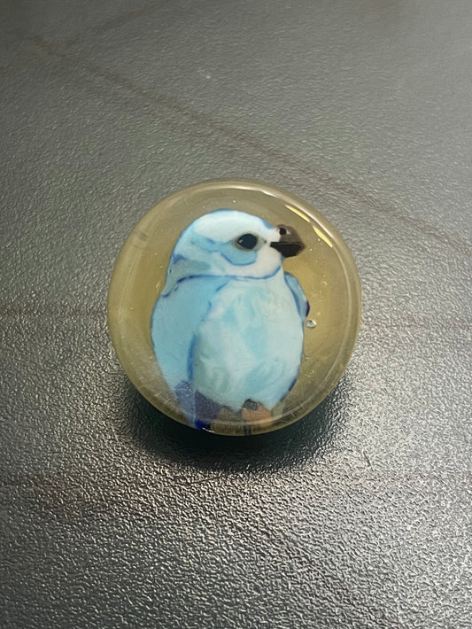 Blue Bird Buttons 1"
