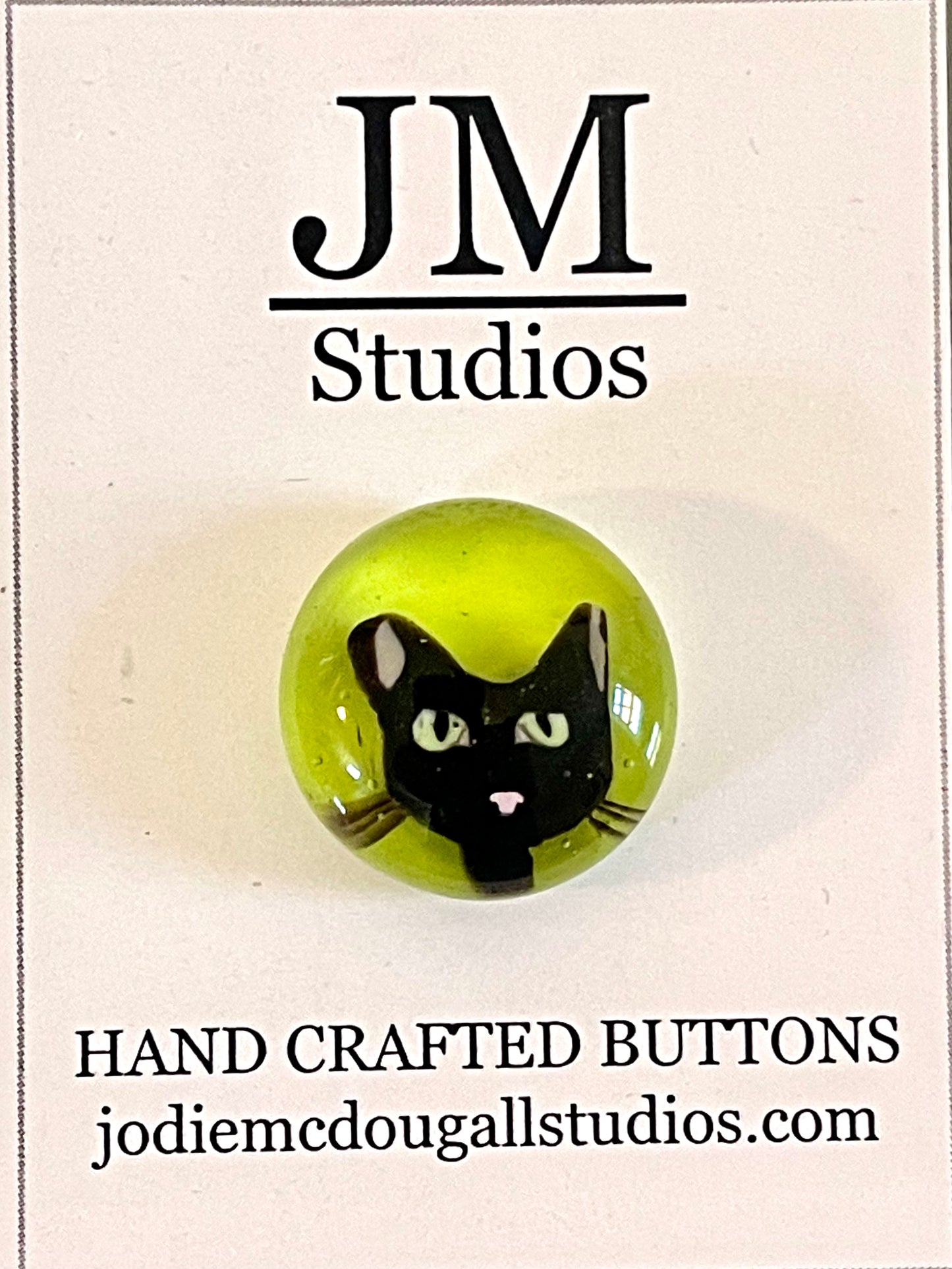 Black Cat Buttons 20mm