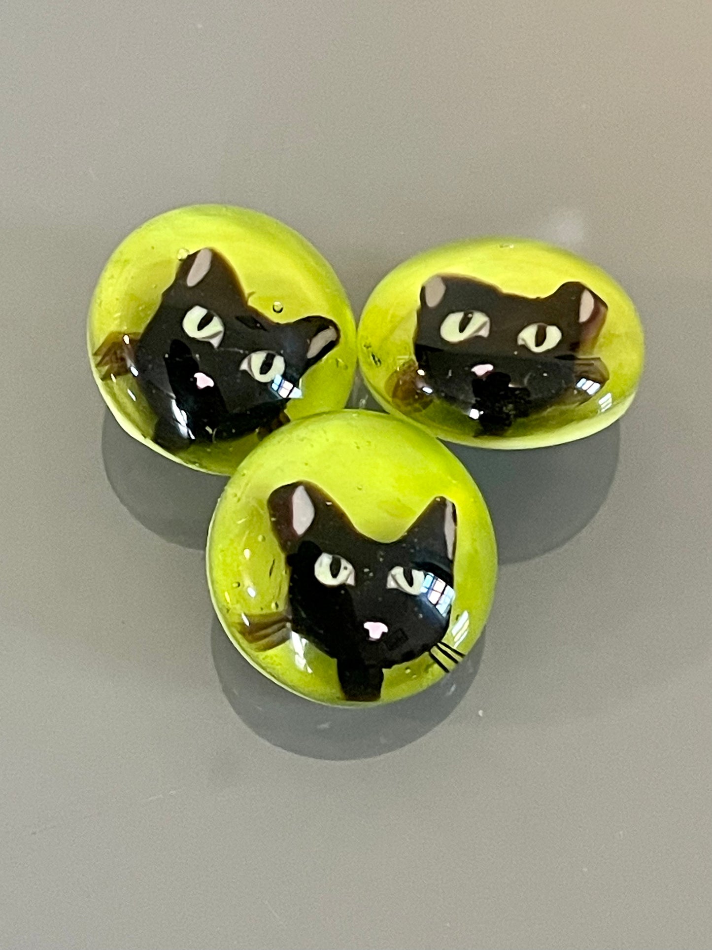 Black Cat Buttons 20mm